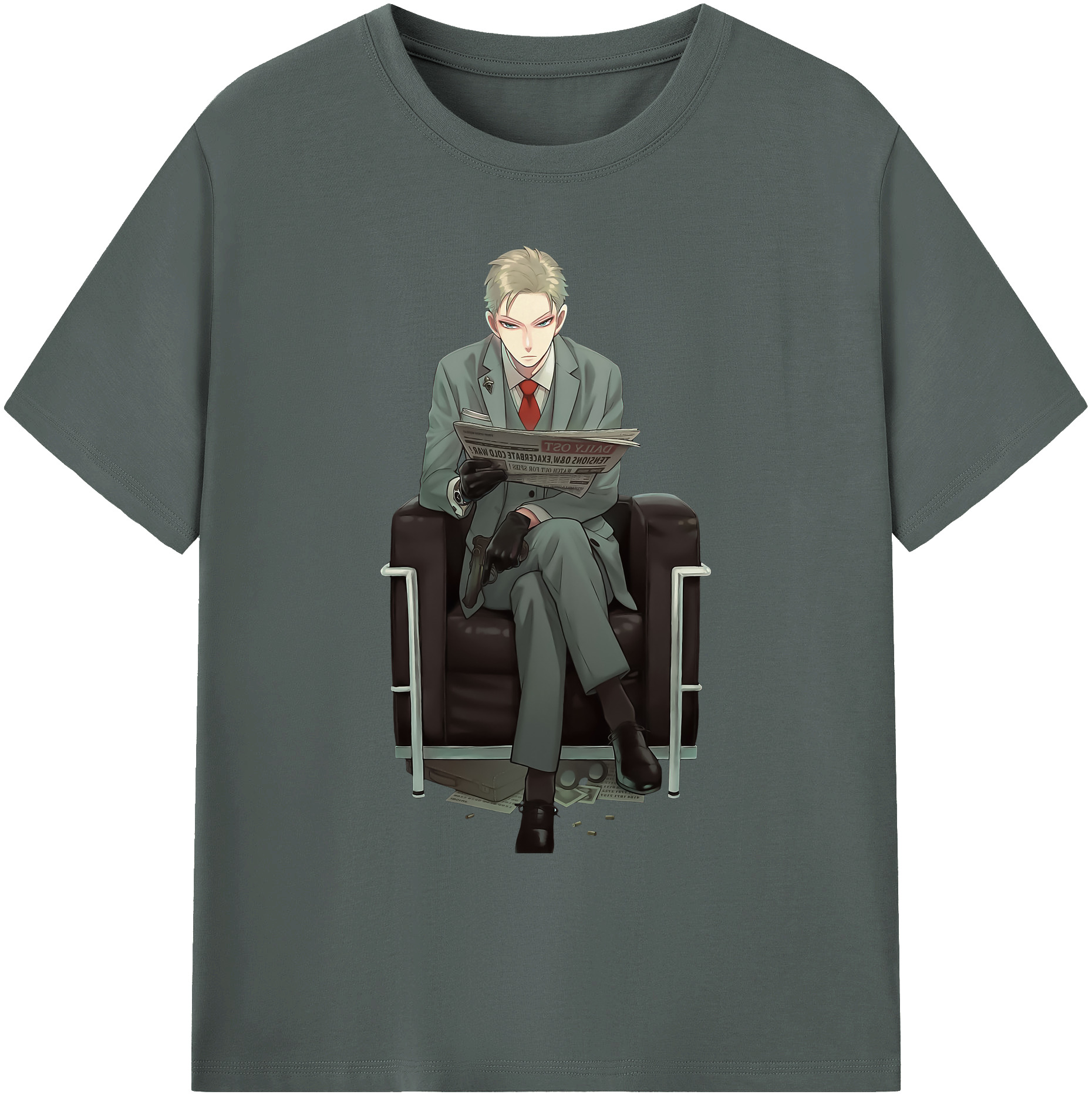 （画像用） SPY×FAMILY间谍家家酒 綿100％ メンズ半袖Tシャツ｜肌触りやわらか＆通気性